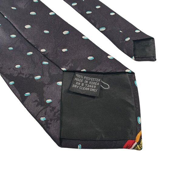 Looney Tunes Mania Christmas Mens Necktie Tie Sylvester Daffy Coyote Bugs - Picture 5 of 5